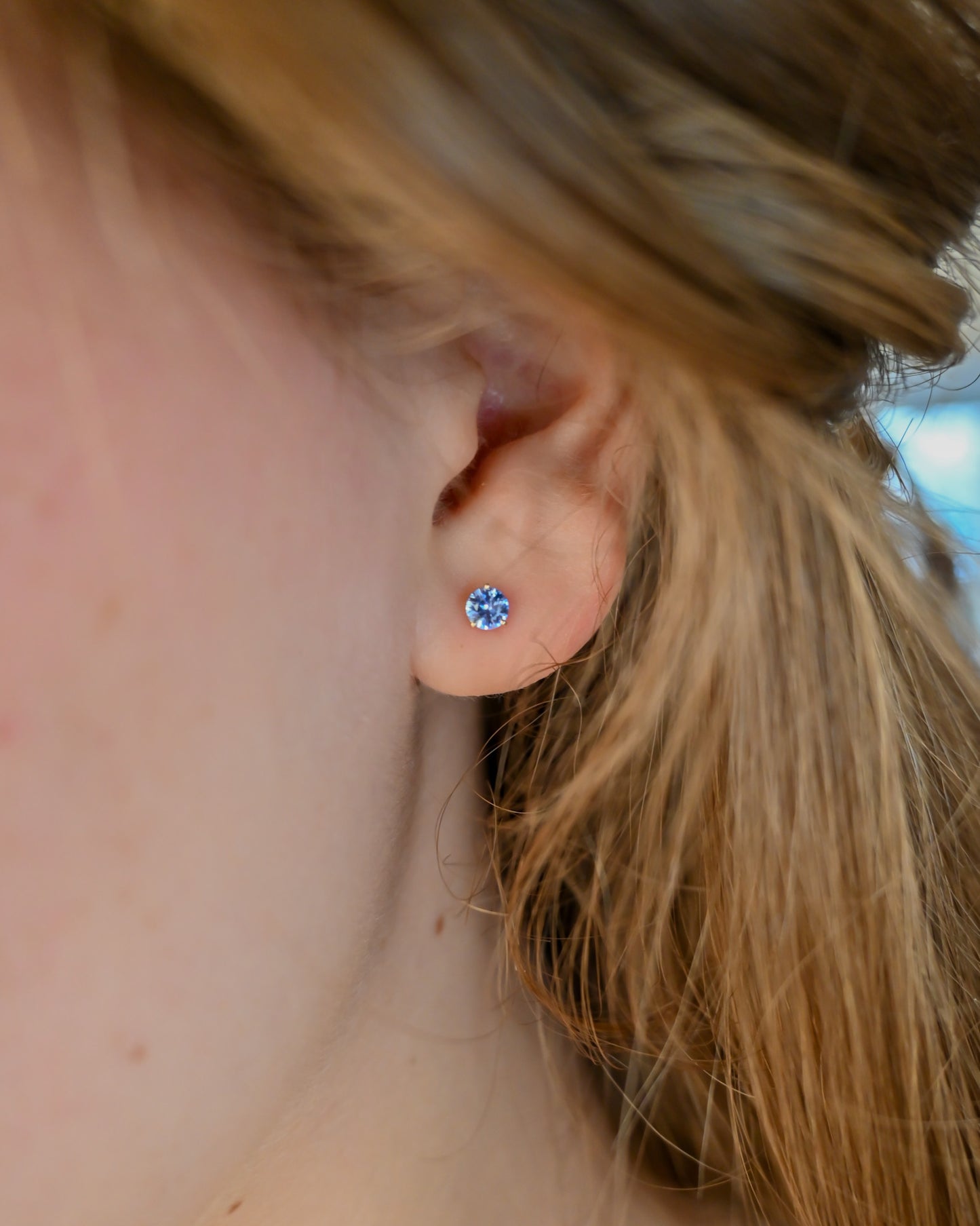 Boucles d'oreilles saphirs