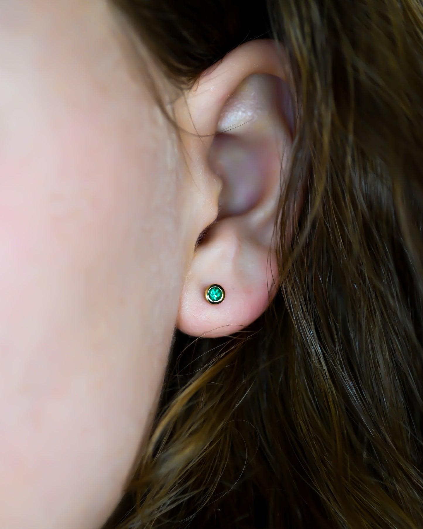 Boucles d'oreilles émeraudes