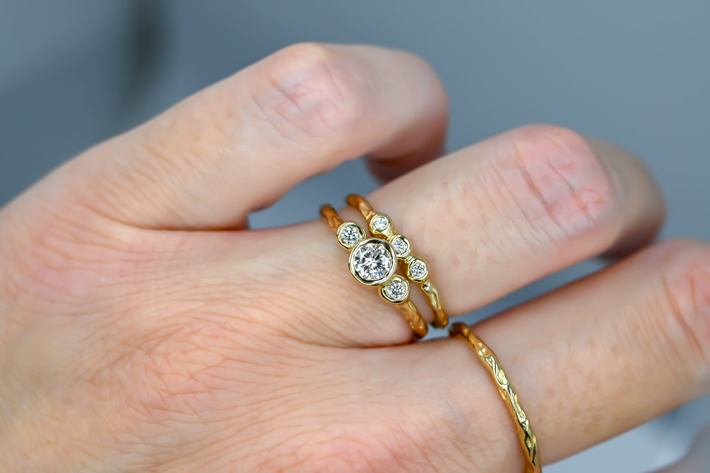 Bague Bosco trilogie petits diamants