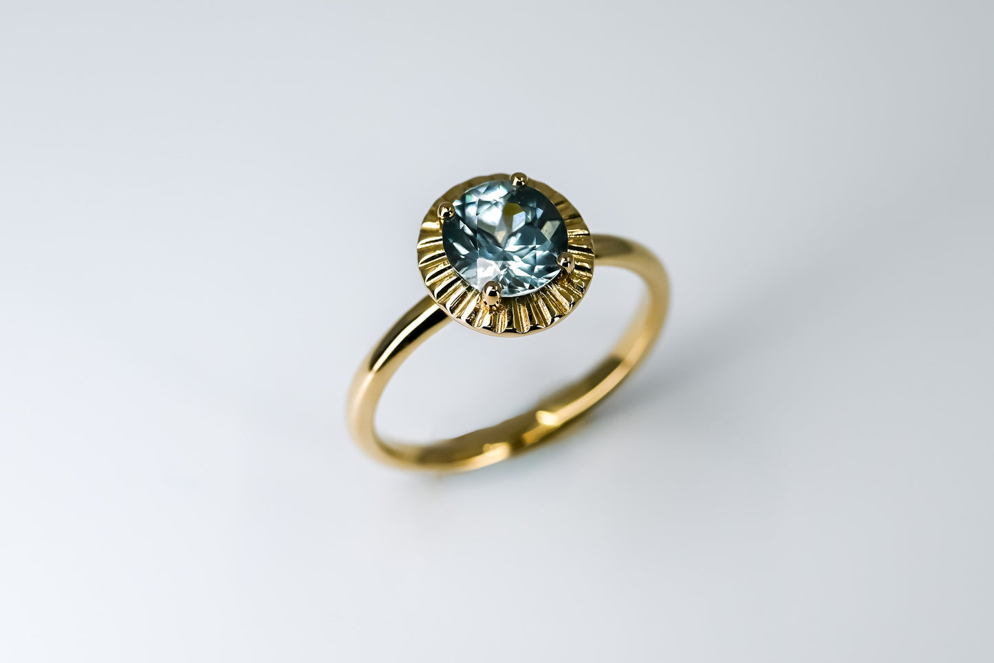 Bague Aura zircon naturel