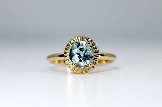 Bague Aura zircon naturel