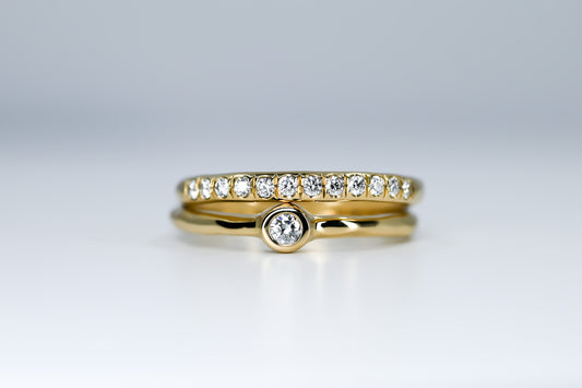 Bague Nomade solitaire petit diamant