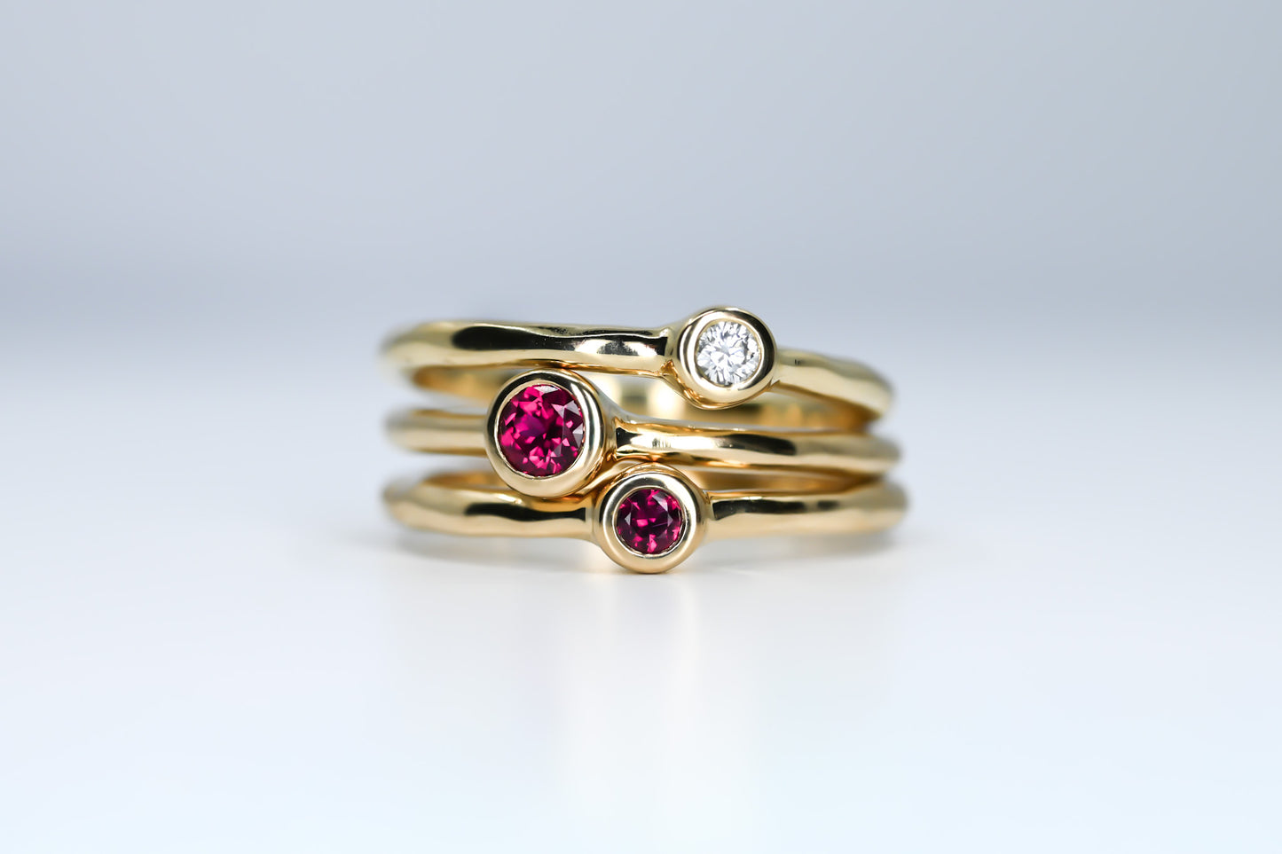 Bague Nomade solitaire petit rubis