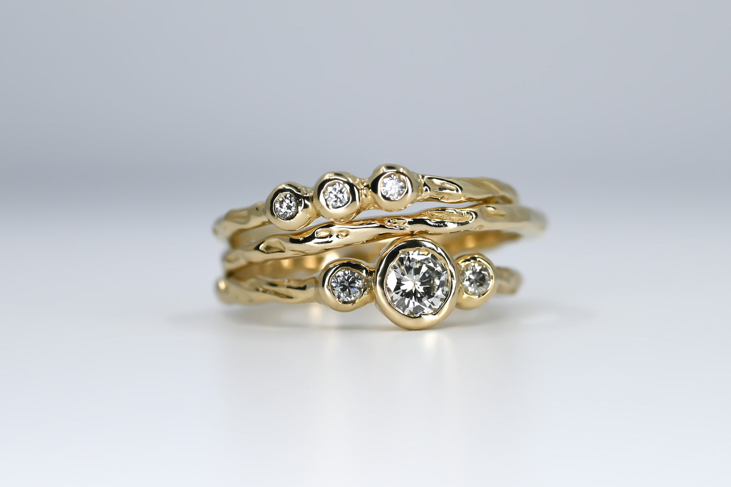 Bague Bosco trilogie diamants