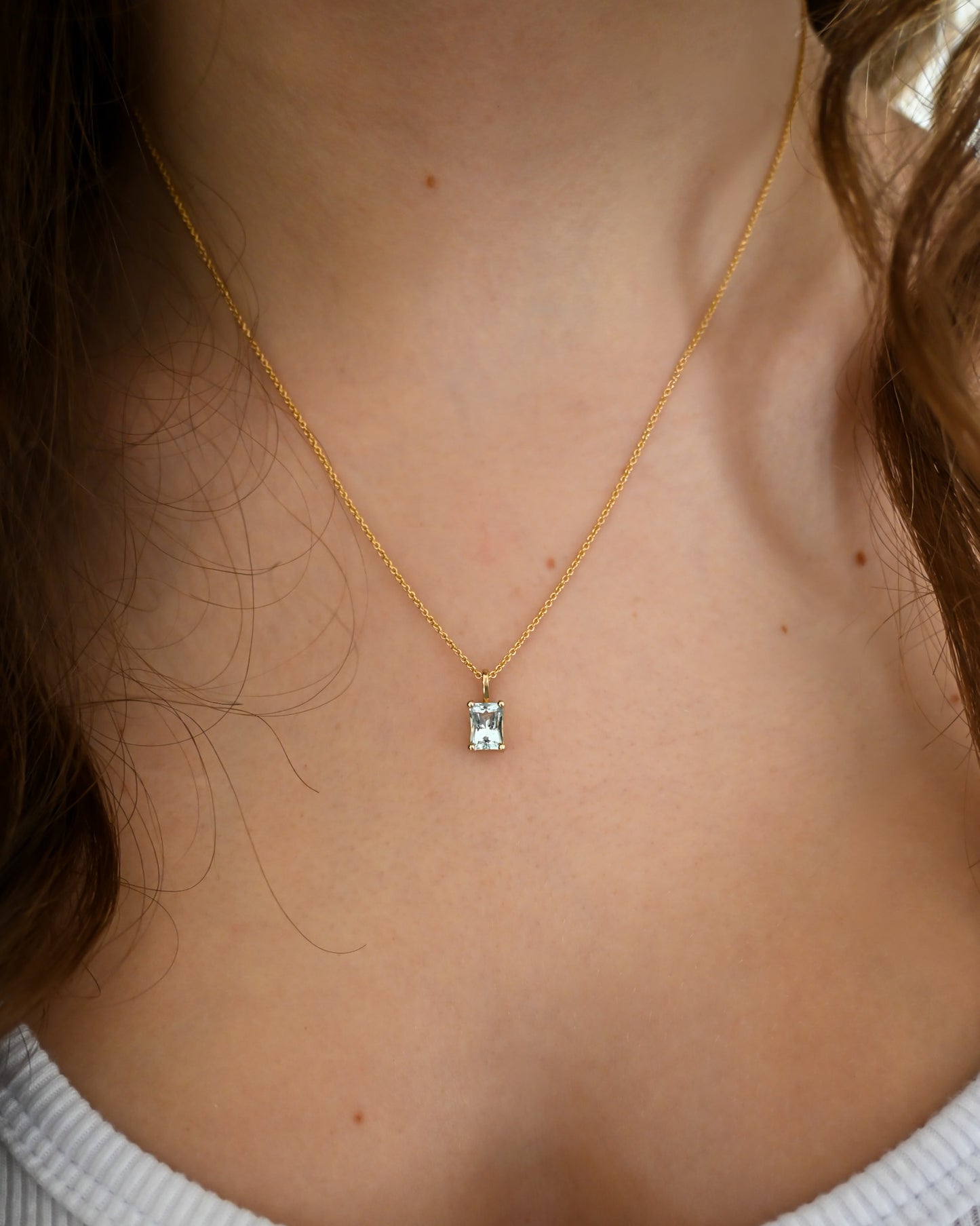 Collier aigue-marine