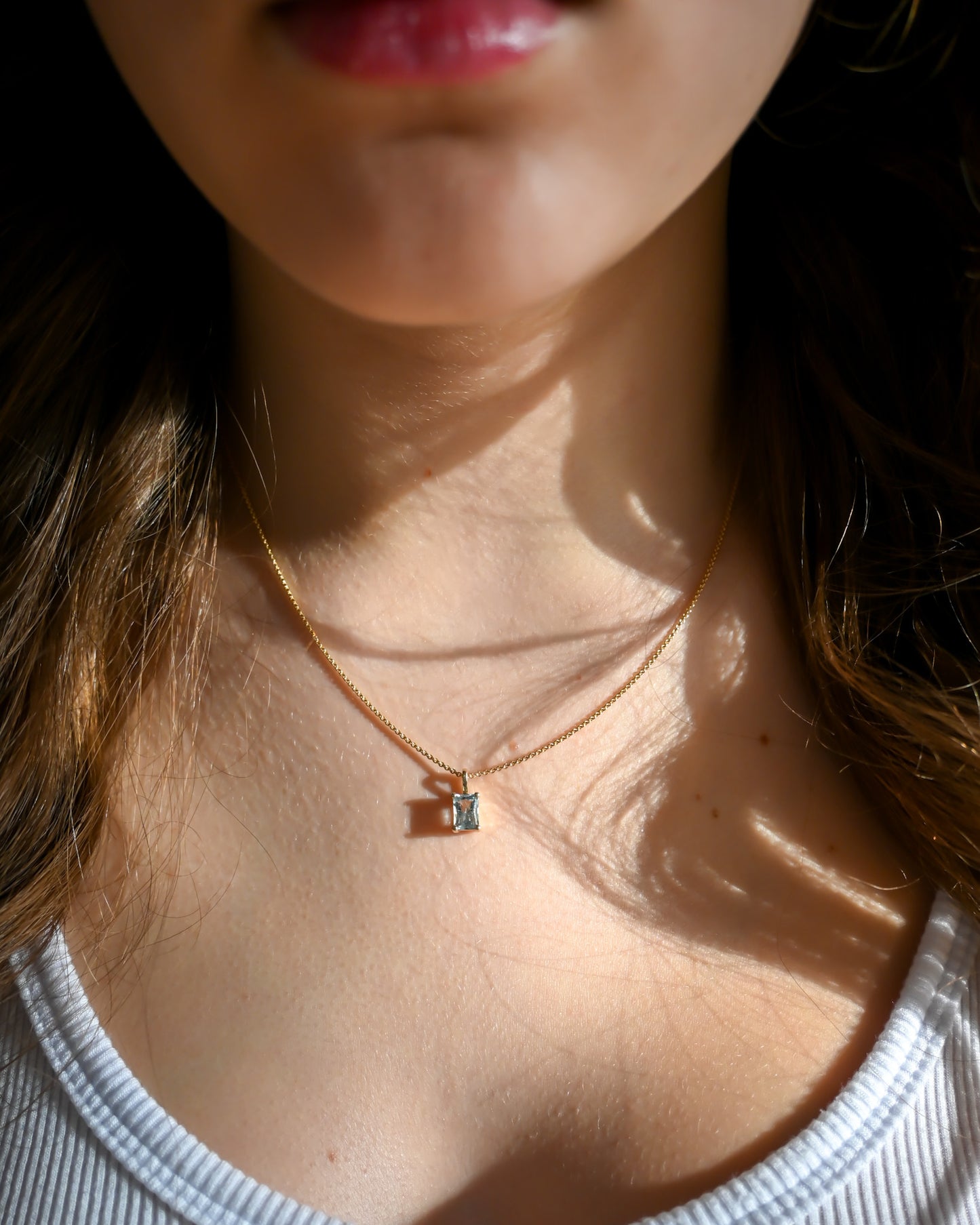 Collier aigue-marine