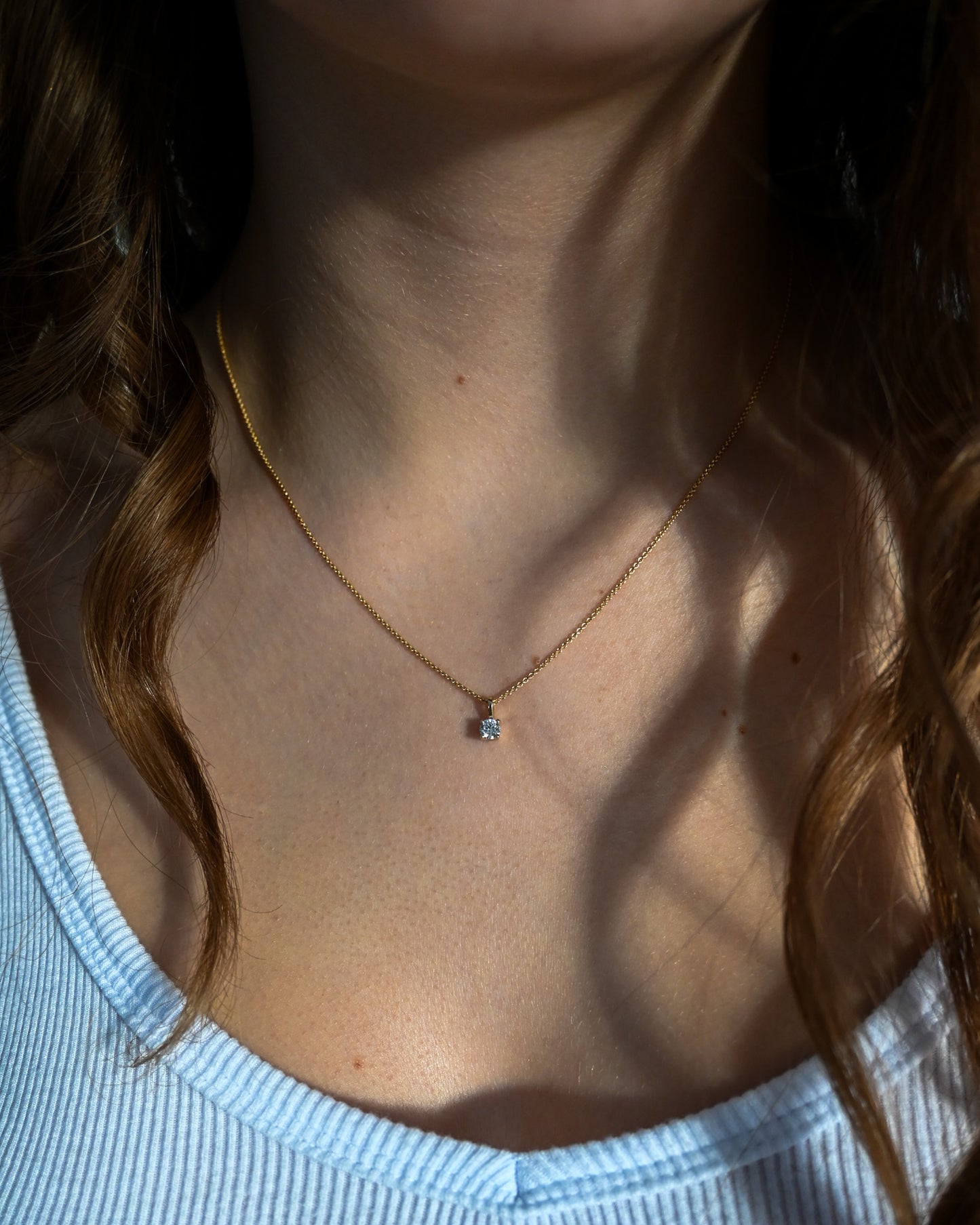 Collier diamant de laboratoire