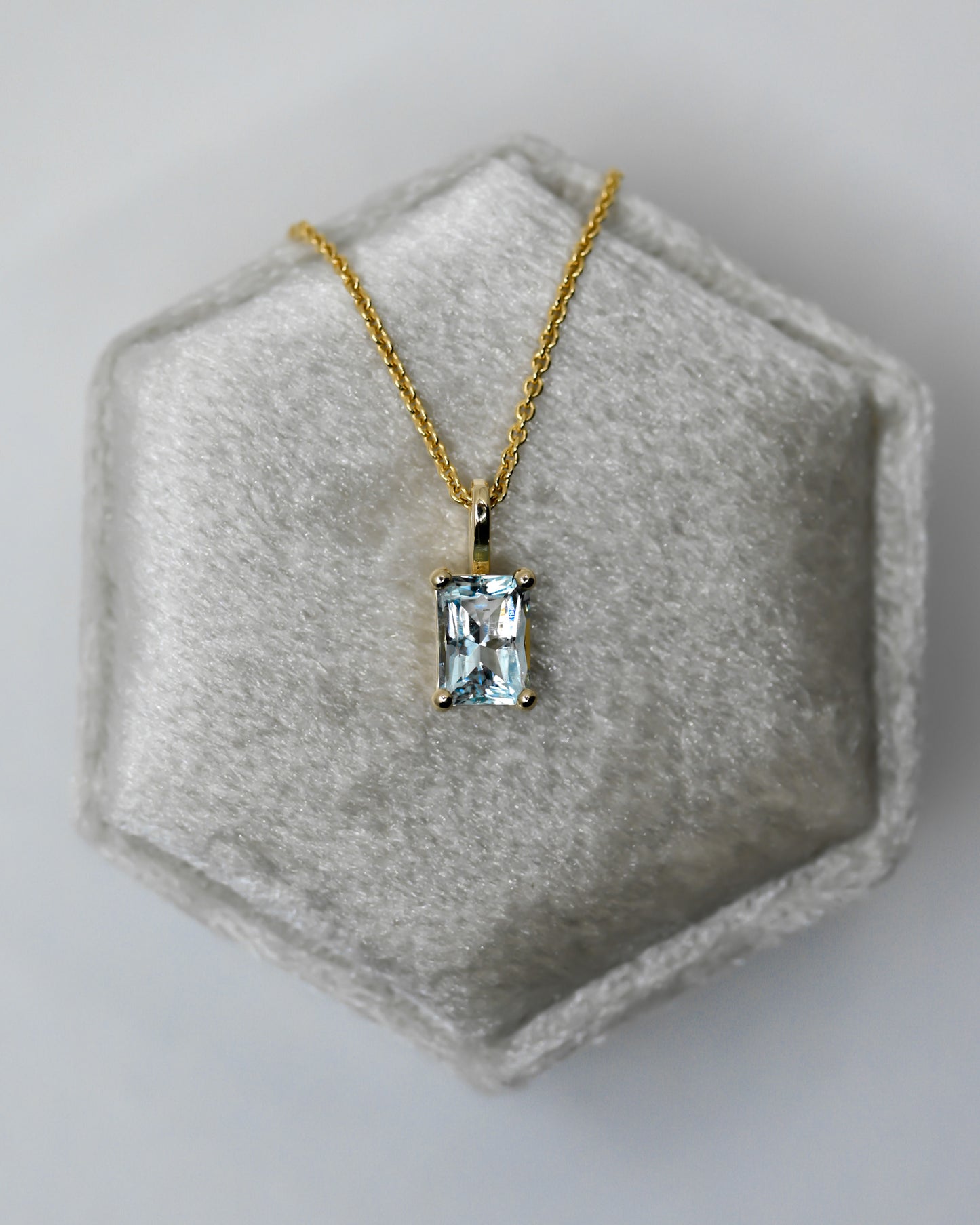 Collier aigue-marine