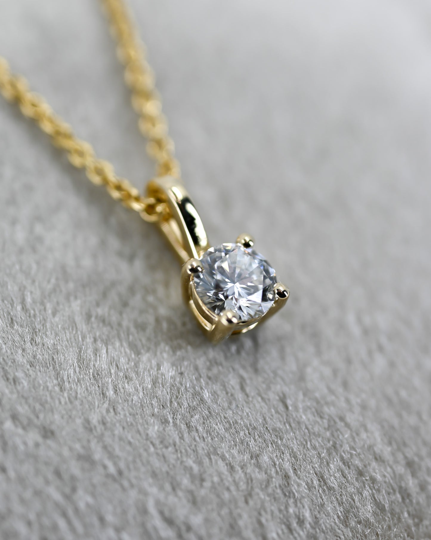 Collier diamant de laboratoire