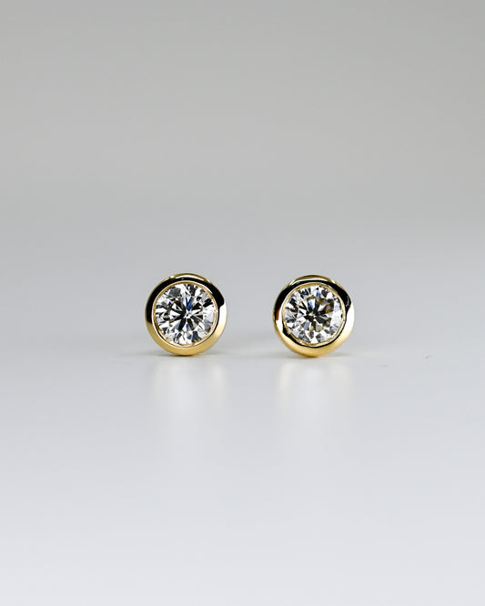 Boucles d'oreilles diamants de laboratoire