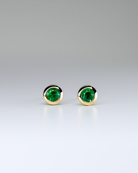 Boucles d'oreilles émeraudes