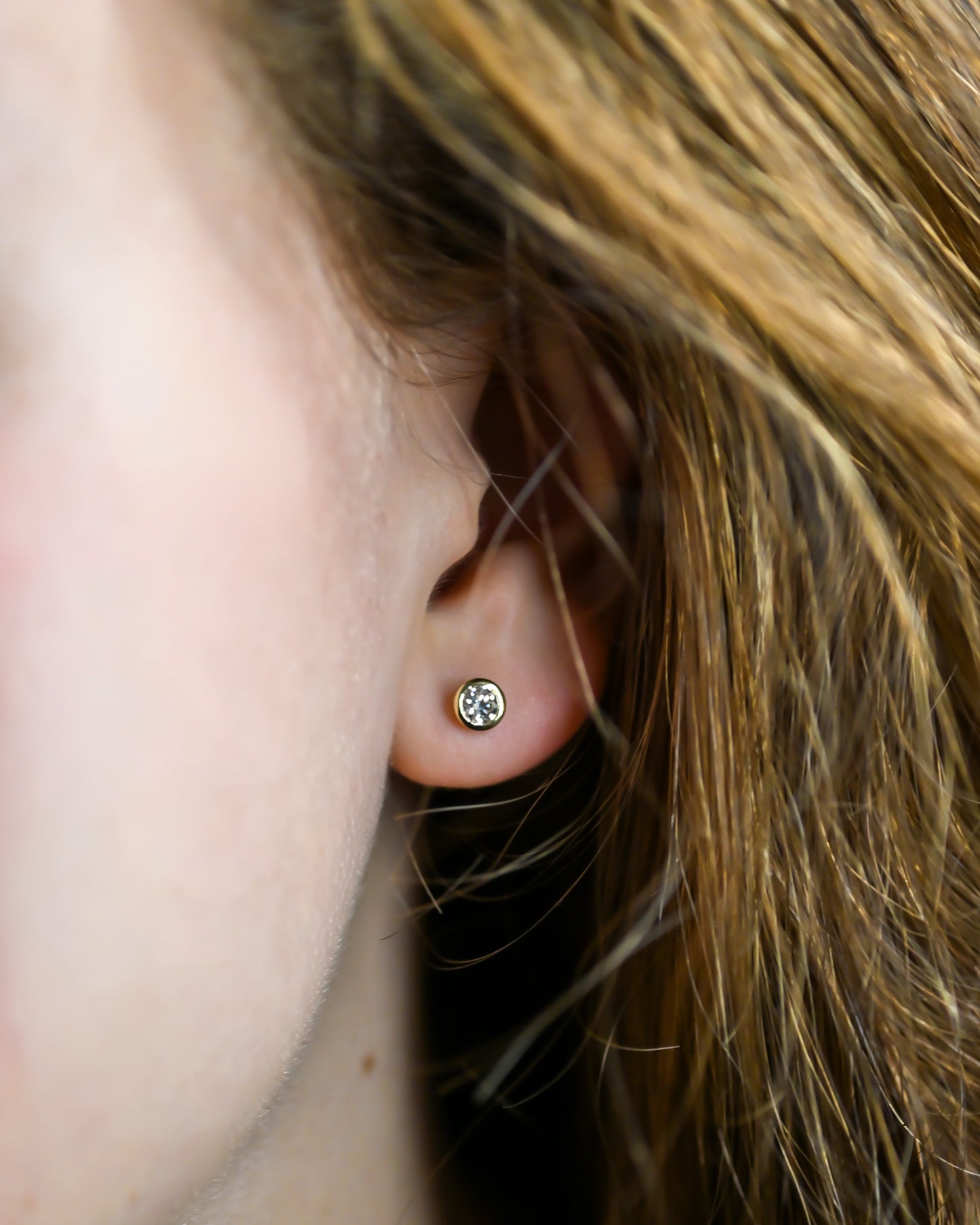 Boucles d'oreilles diamants de laboratoire