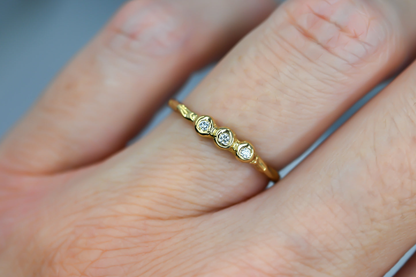 Bague Bosco trilogie petits diamants